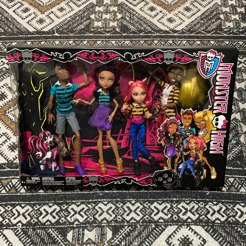 Monster High A Pack of Trouble Wolf Family Doll Set Werewolf New in Box Rare HTF